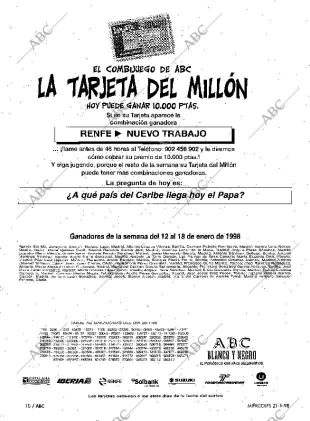 ABC MADRID 21-01-1998 página 10