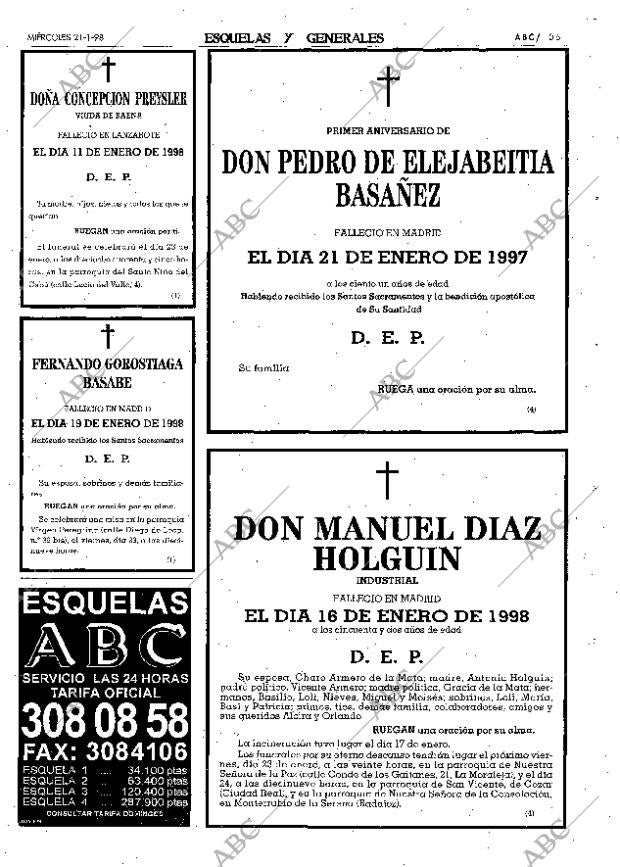 ABC MADRID 21-01-1998 página 105