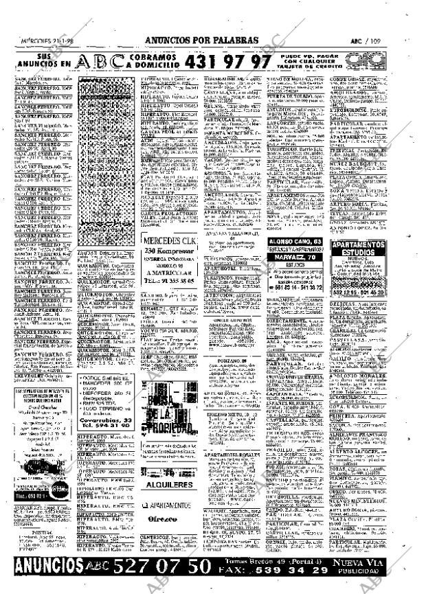 ABC MADRID 21-01-1998 página 109