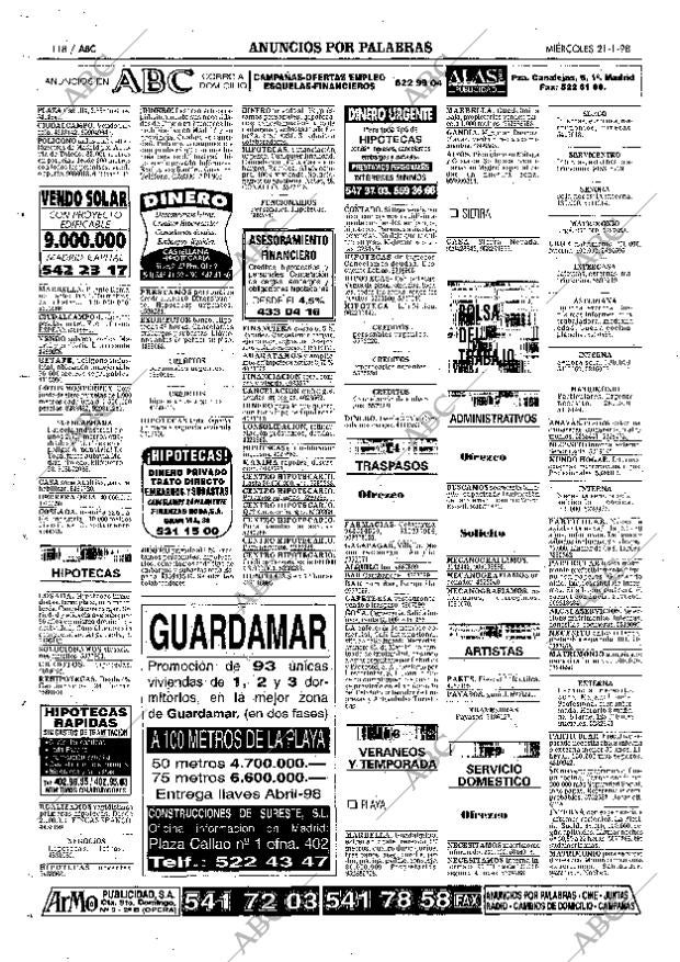 ABC MADRID 21-01-1998 página 118