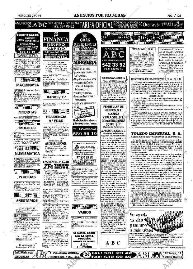 ABC MADRID 21-01-1998 página 125