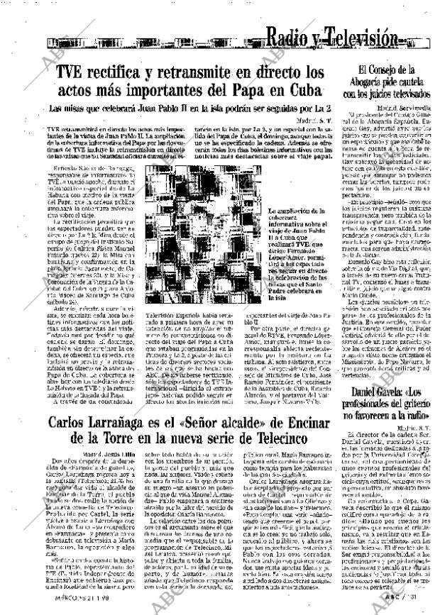 ABC MADRID 21-01-1998 página 131