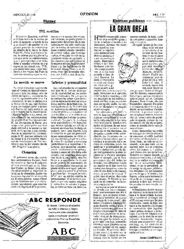 ABC MADRID 21-01-1998 página 17