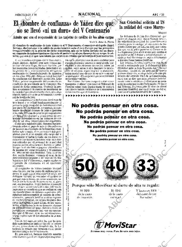 ABC MADRID 21-01-1998 página 25