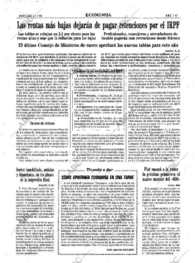 ABC MADRID 21-01-1998 página 41