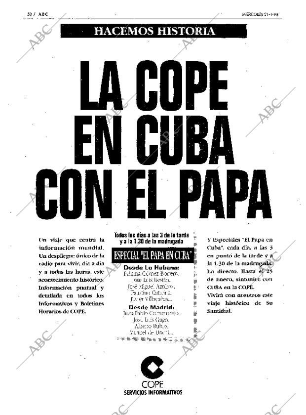 ABC MADRID 21-01-1998 página 50
