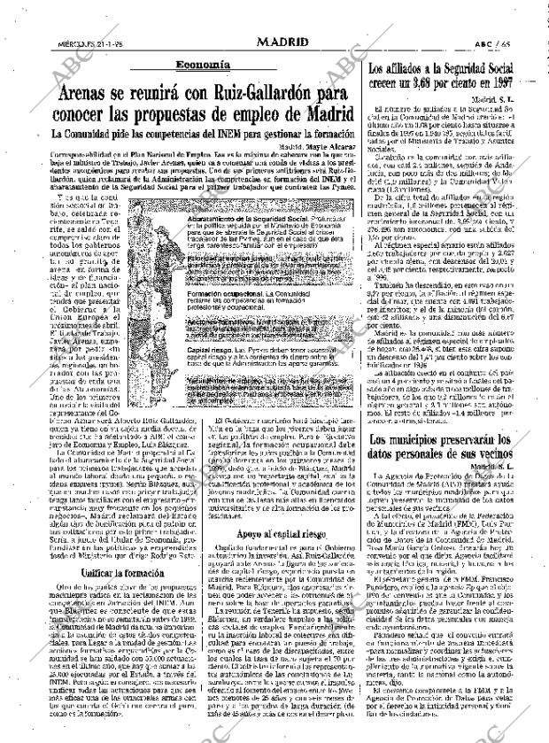 ABC MADRID 21-01-1998 página 65