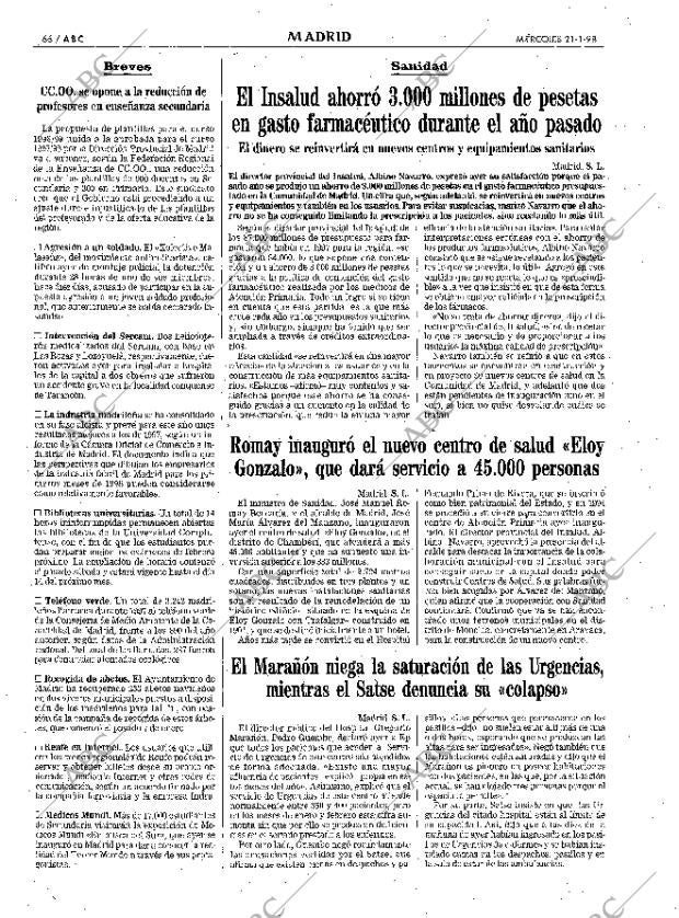 ABC MADRID 21-01-1998 página 66