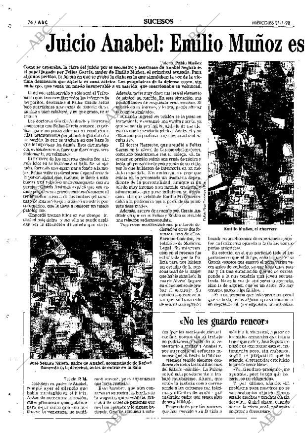 ABC MADRID 21-01-1998 página 76