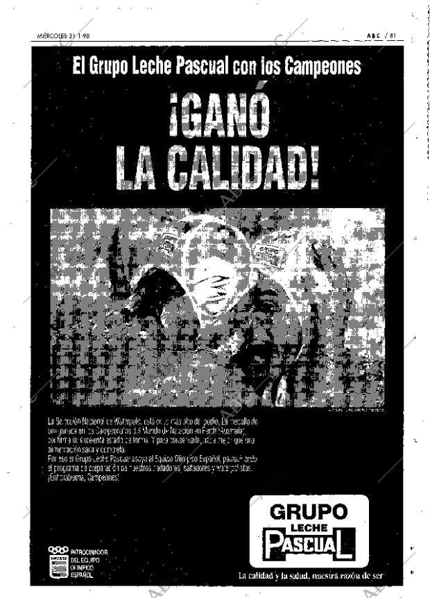 ABC MADRID 21-01-1998 página 81