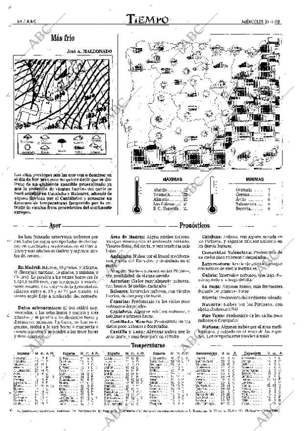ABC MADRID 21-01-1998 página 84