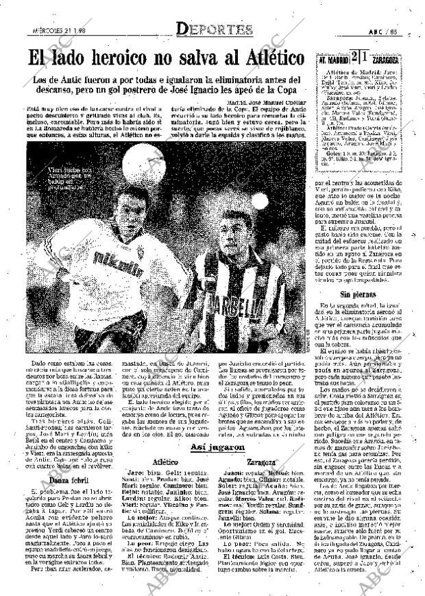 ABC MADRID 21-01-1998 página 85