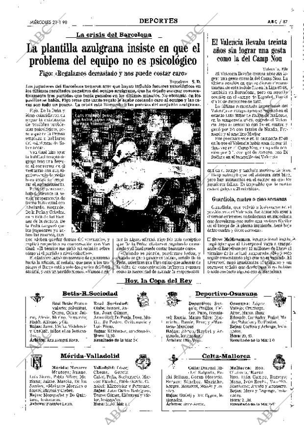 ABC MADRID 21-01-1998 página 87