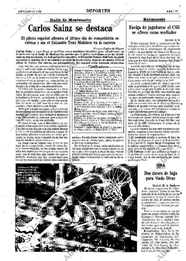 ABC MADRID 21-01-1998 página 91