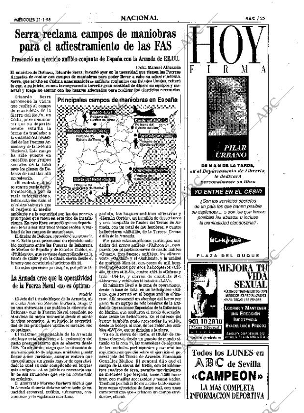 ABC SEVILLA 21-01-1998 página 25