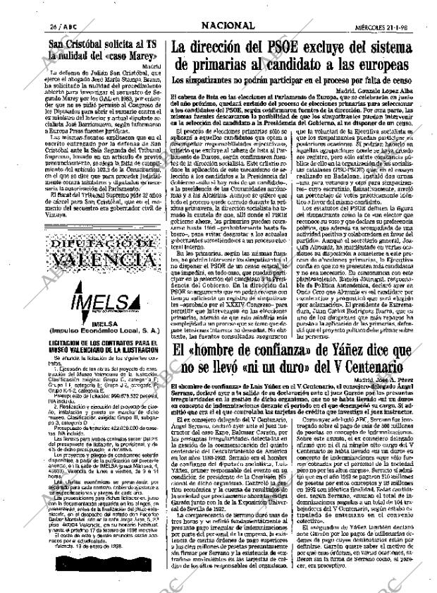 ABC SEVILLA 21-01-1998 página 26
