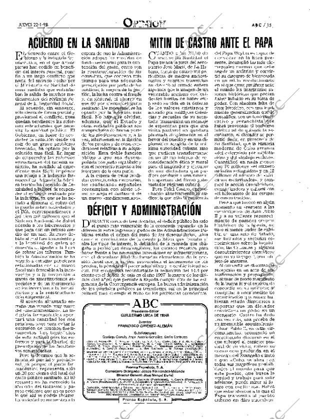 ABC MADRID 22-01-1998 página 15