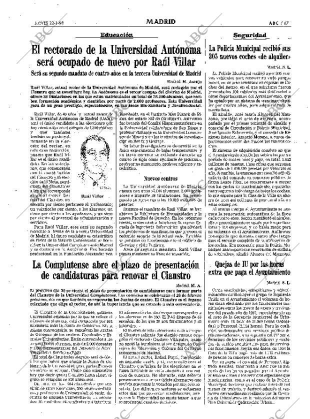 ABC MADRID 22-01-1998 página 67