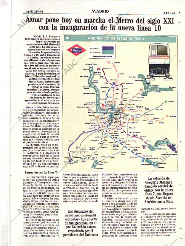 ABC MADRID 22-01-1998 página 69
