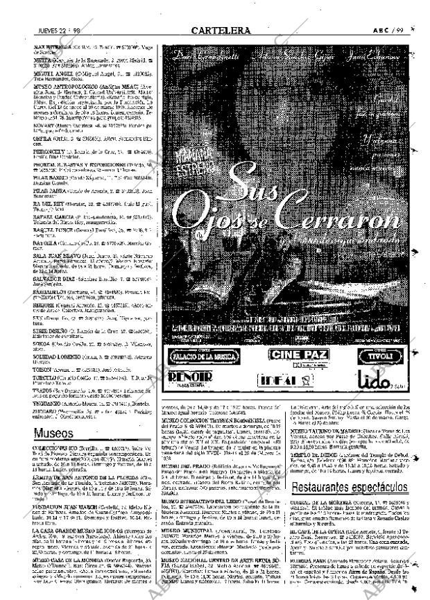 ABC MADRID 22-01-1998 página 99