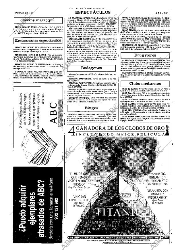 ABC SEVILLA 23-01-1998 página 103