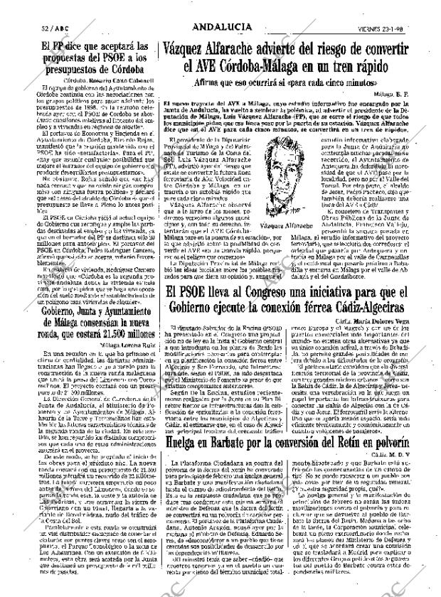 ABC SEVILLA 23-01-1998 página 52
