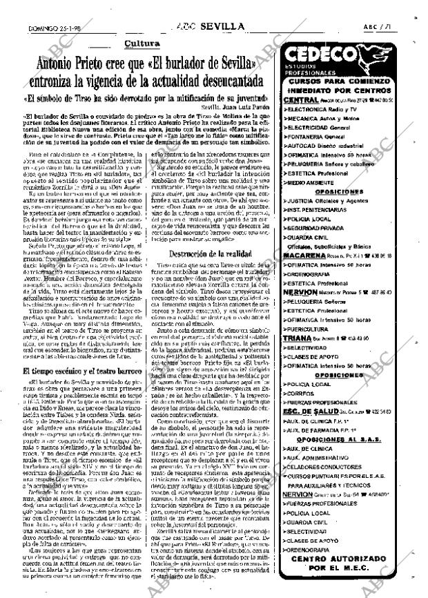 ABC SEVILLA 25-01-1998 página 71