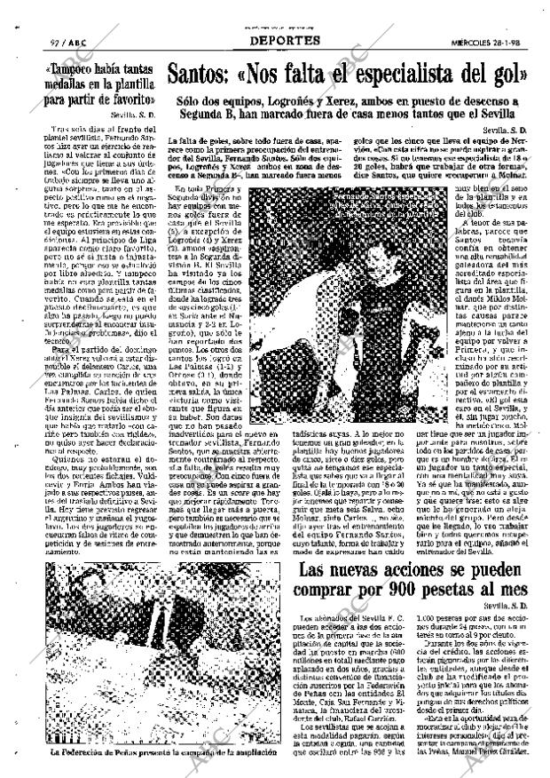 ABC SEVILLA 28-01-1998 página 92