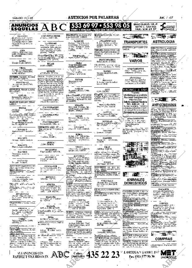 ABC MADRID 31-01-1998 página 107