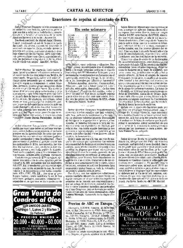 ABC MADRID 31-01-1998 página 16