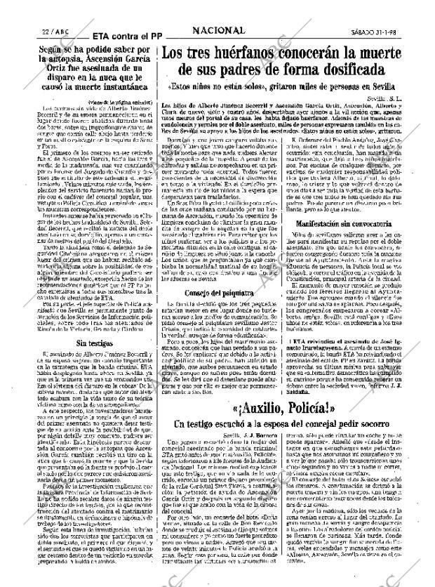 ABC MADRID 31-01-1998 página 22