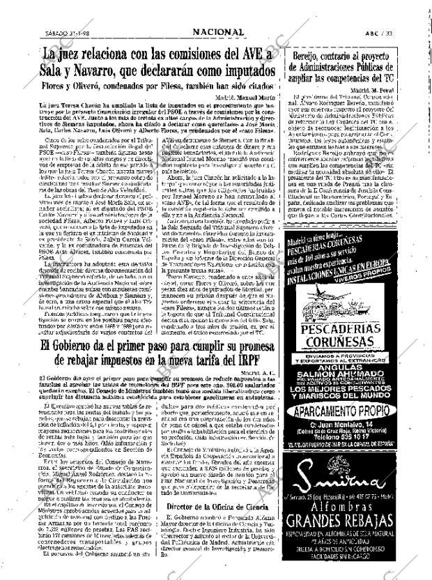 ABC MADRID 31-01-1998 página 33
