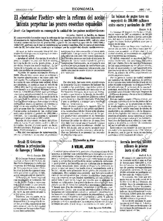 ABC MADRID 31-01-1998 página 45