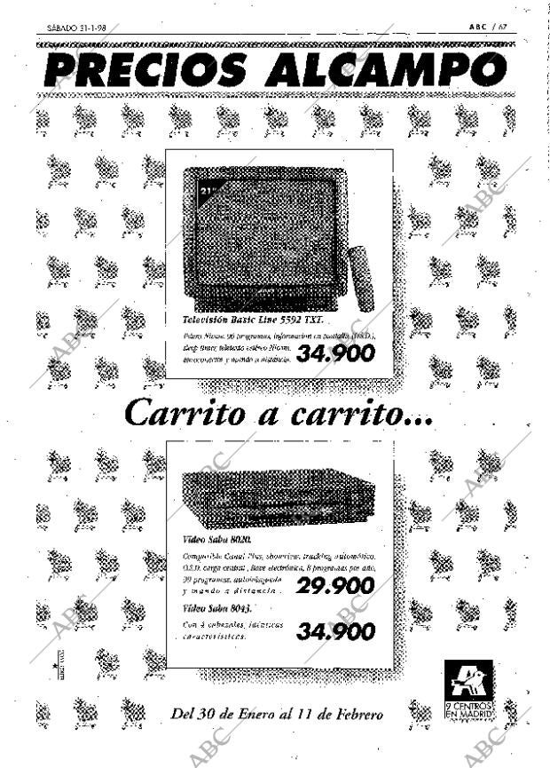 ABC MADRID 31-01-1998 página 67