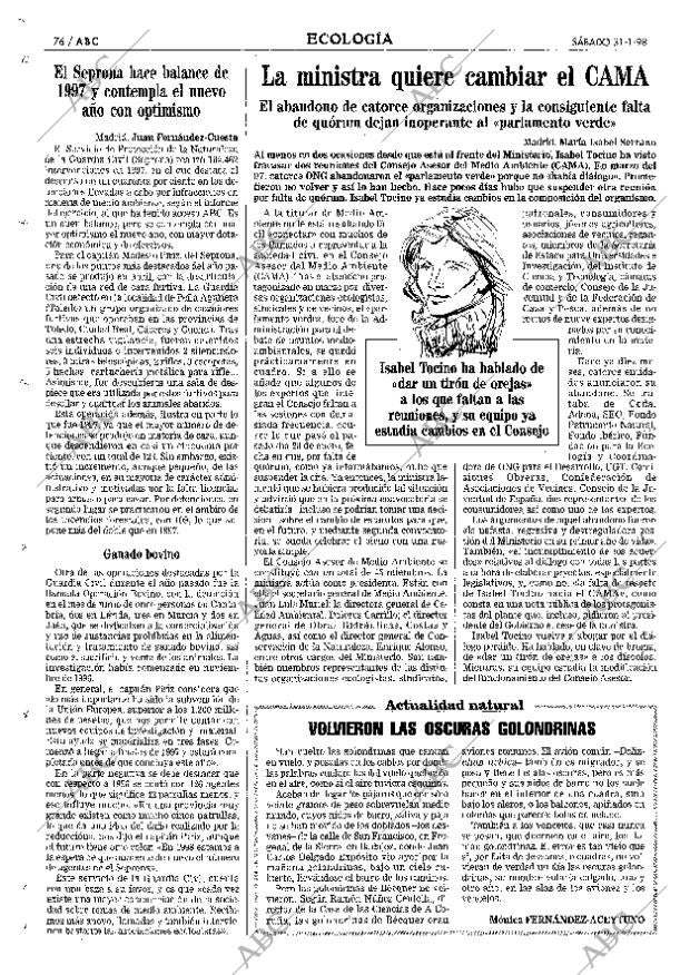 ABC MADRID 31-01-1998 página 76