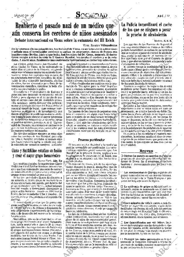 ABC MADRID 31-01-1998 página 77
