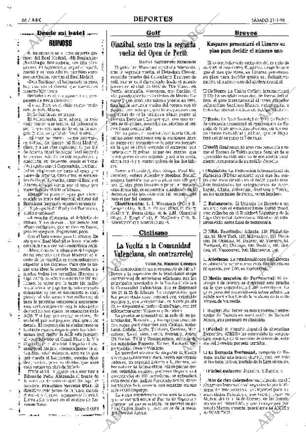 ABC MADRID 31-01-1998 página 86