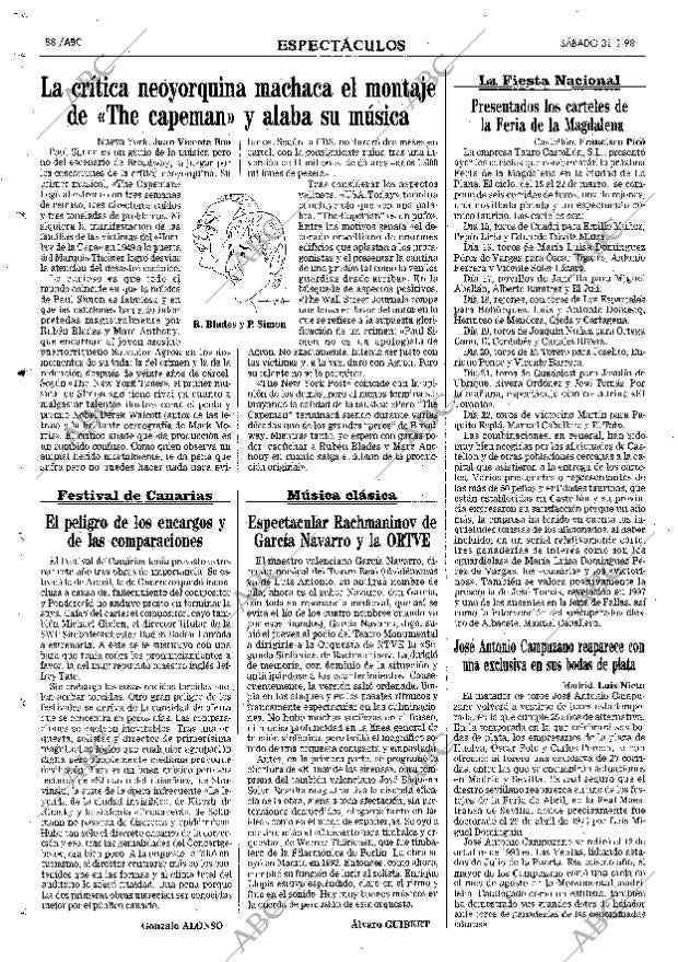 ABC MADRID 31-01-1998 página 88