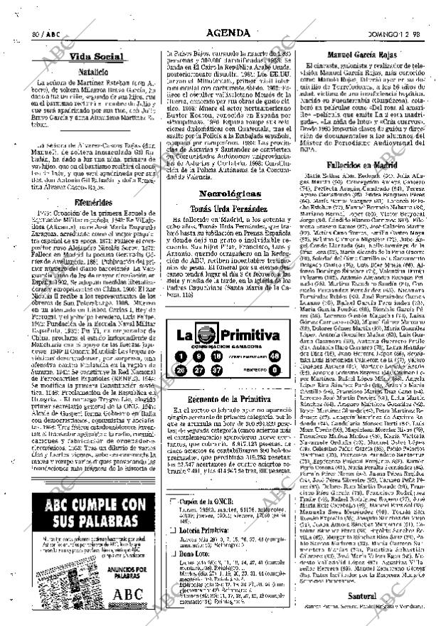 ABC MADRID 01-02-1998 página 80