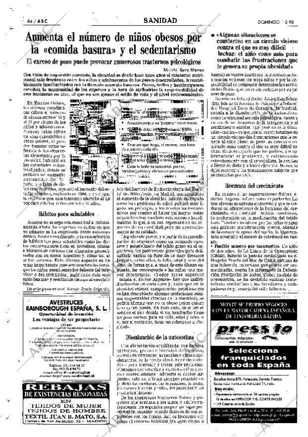 ABC MADRID 01-02-1998 página 84