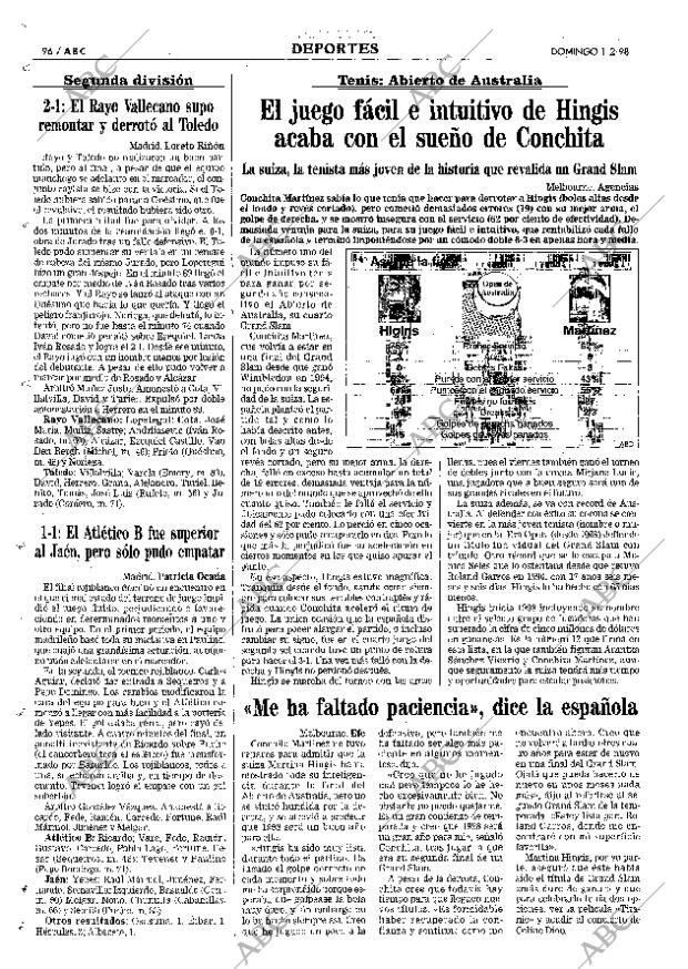 ABC MADRID 01-02-1998 página 96
