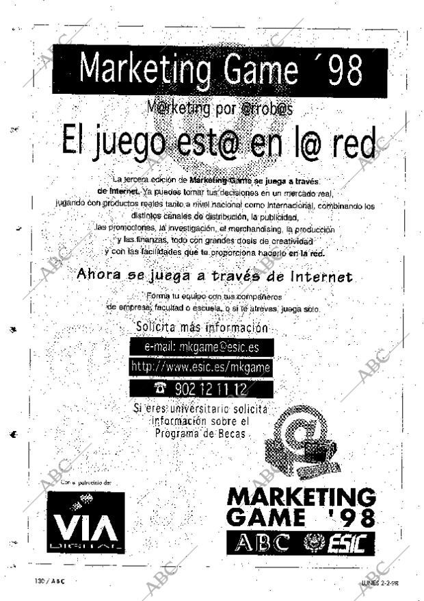 ABC MADRID 02-02-1998 página 130