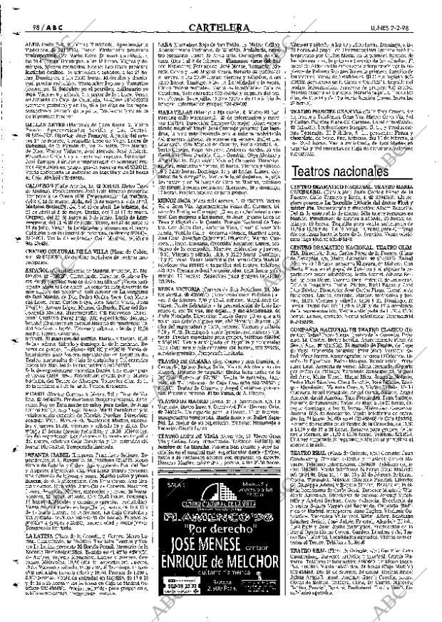 ABC MADRID 02-02-1998 página 98