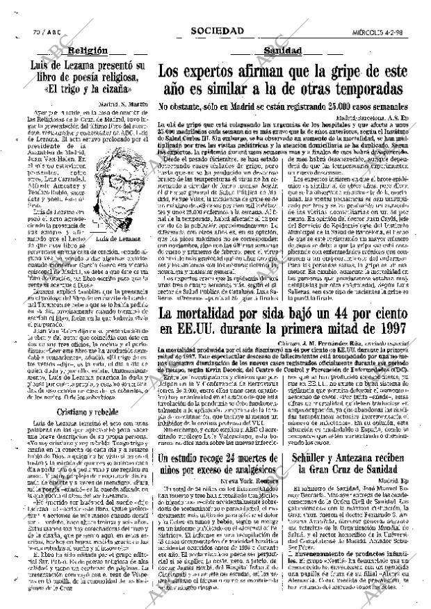 ABC MADRID 04-02-1998 página 70