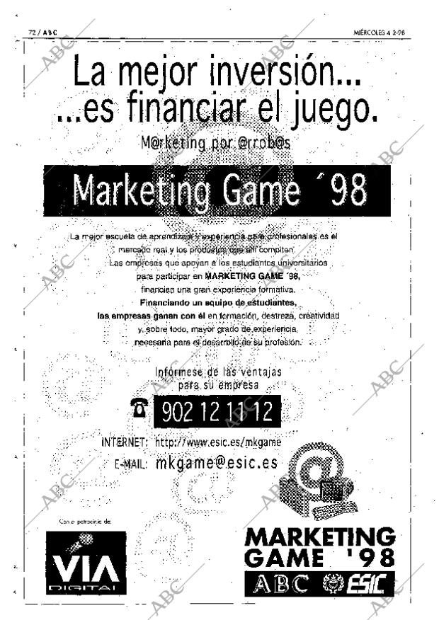 ABC MADRID 04-02-1998 página 72
