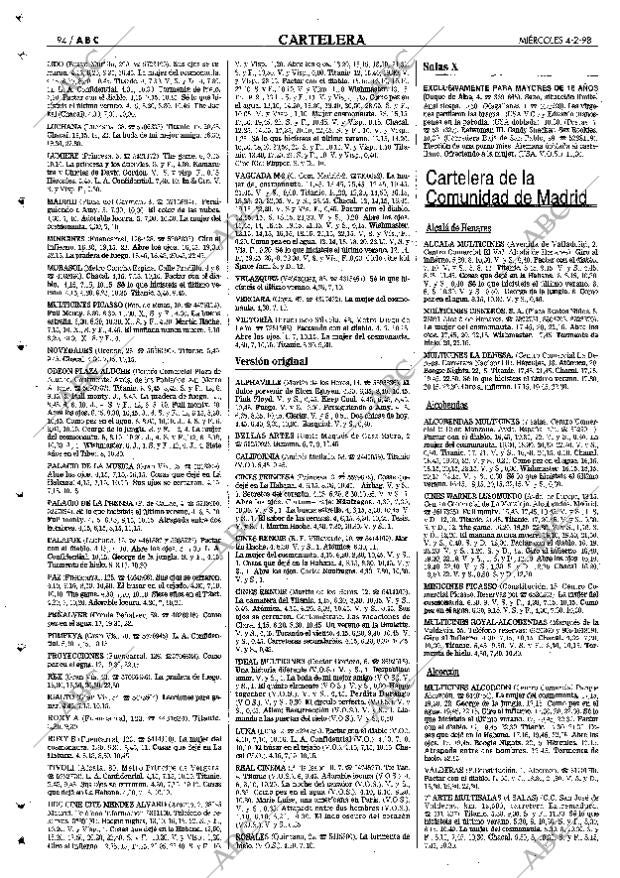 ABC MADRID 04-02-1998 página 94