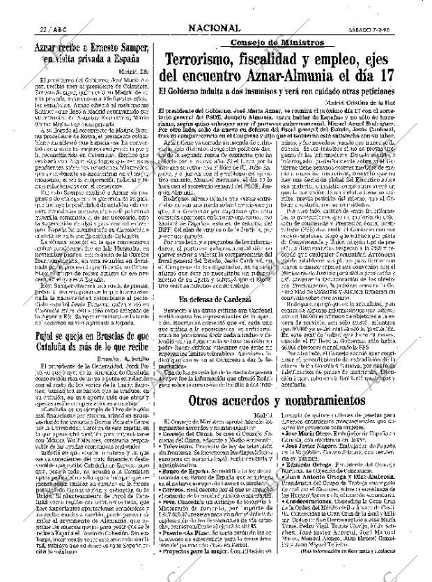 ABC MADRID 07-02-1998 página 22