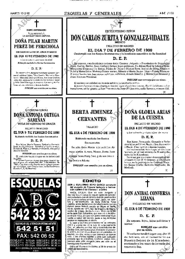 ABC MADRID 10-02-1998 página 103