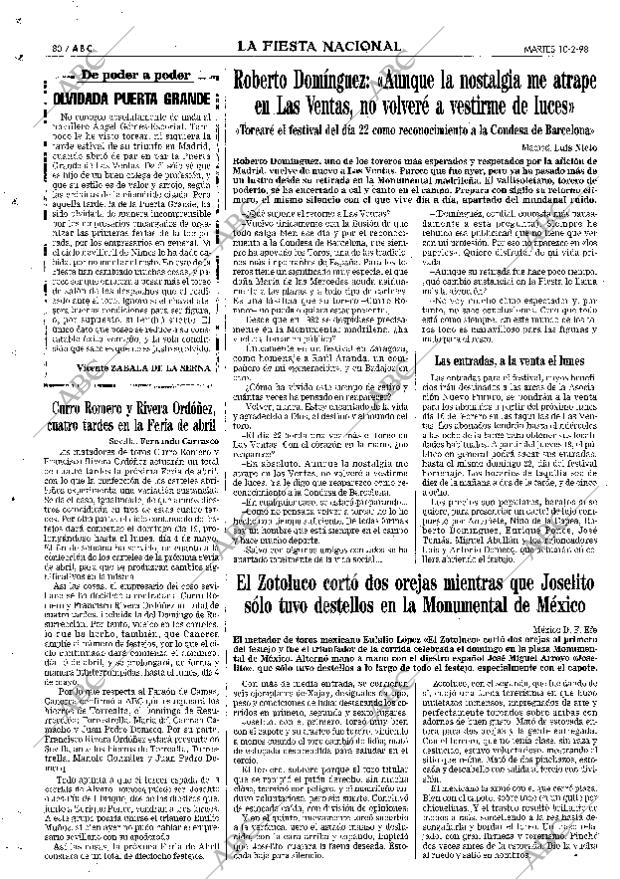 ABC MADRID 10-02-1998 página 80