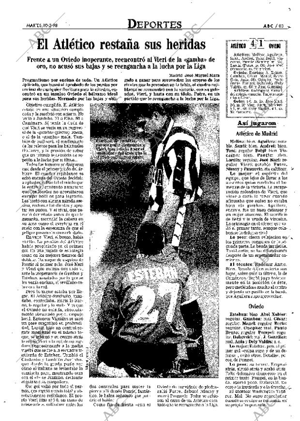 ABC MADRID 10-02-1998 página 83